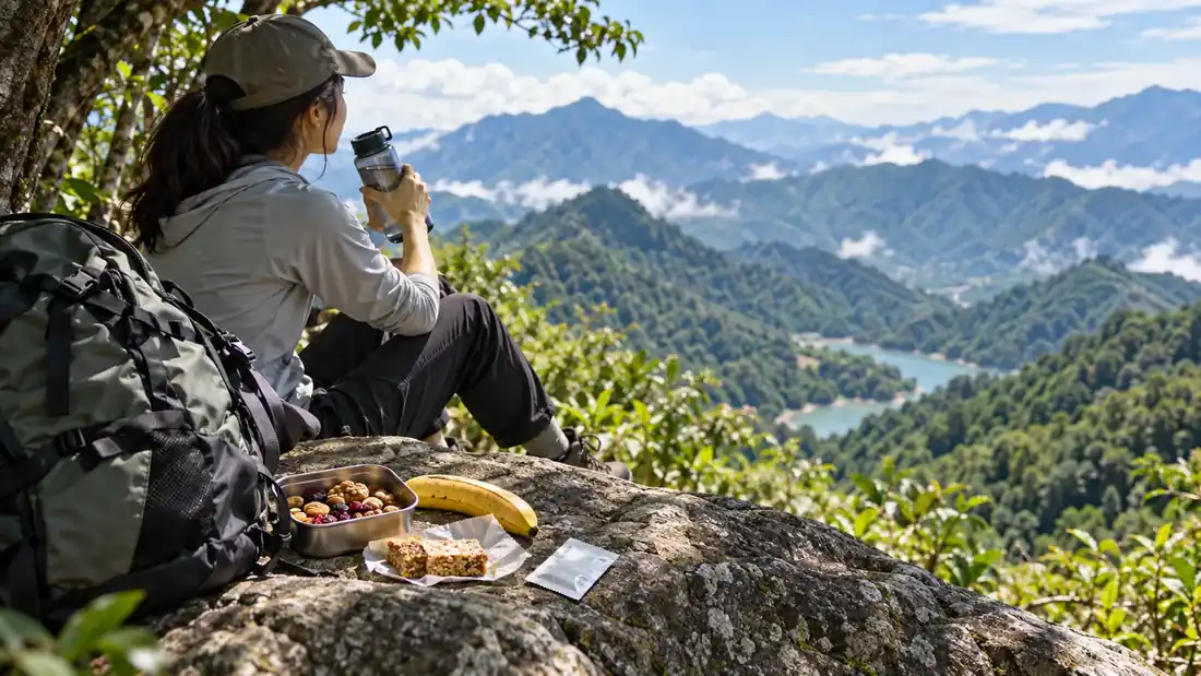 新手郊山行動糧與補水怎麼準備:能量棒、鹽分、電解質與水瓶容量
