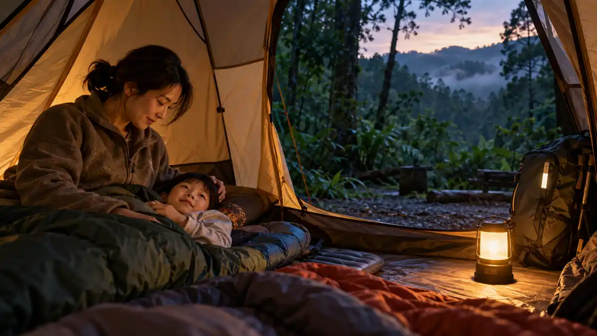 親子露營夜間睡眠與安全指南:小夜燈、反光、耳塞、備用電力怎麼準備