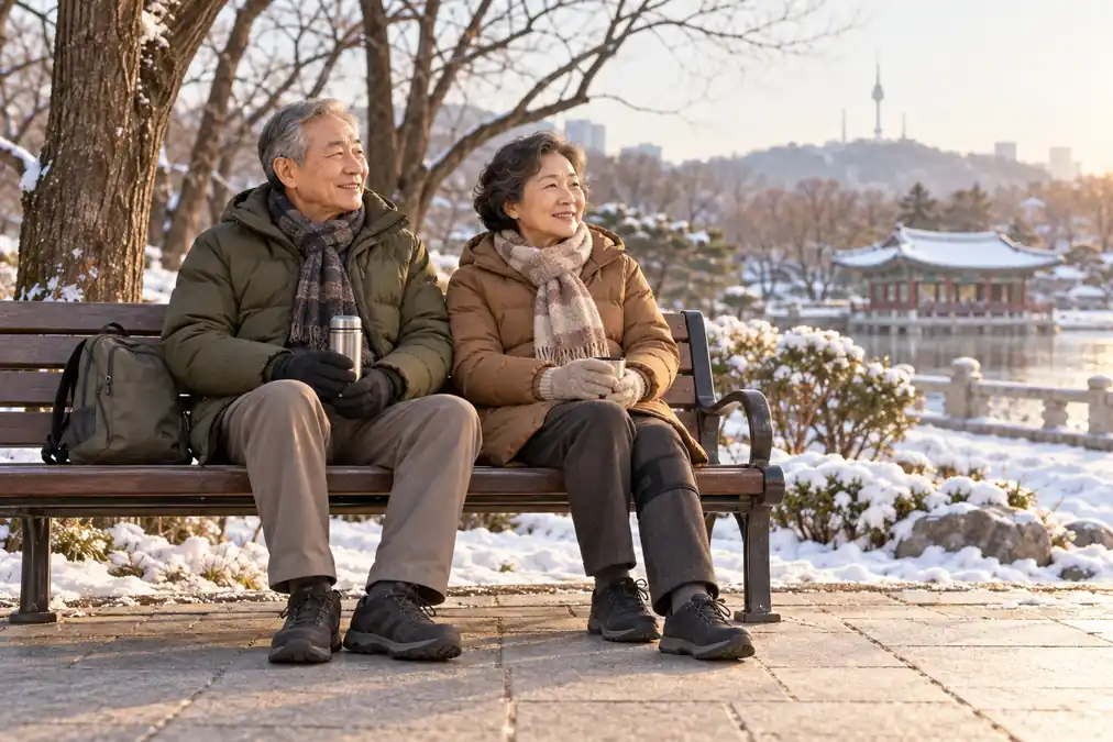 帶長輩去日韓冬天自由行:保暖、防滑、護膝與休息小物清單